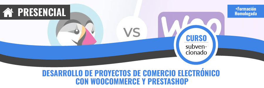 Curso gratis de IFCD43 Desarrollo de proyectos de comercio electrónico con  WooCommerce y PrestaShop  presencial